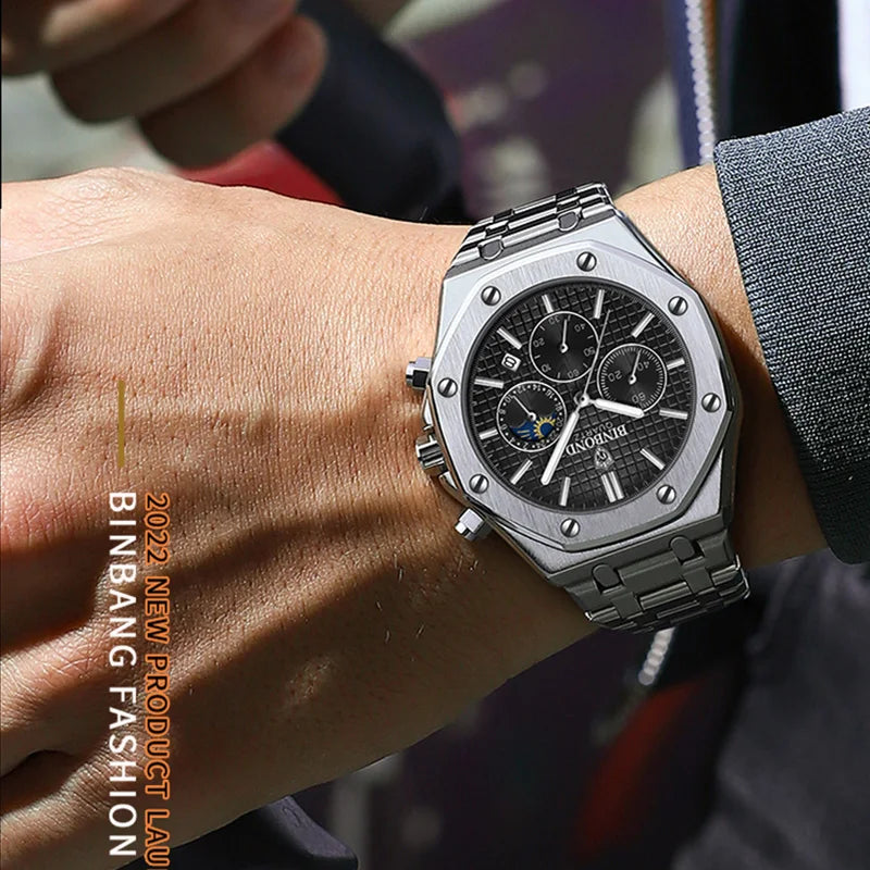 BINBOND Royal Chronograph Steel™