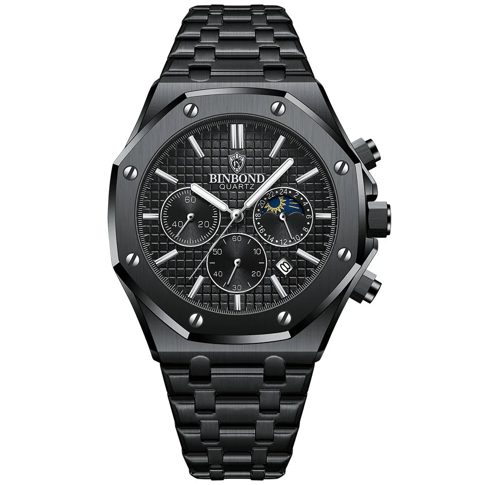 BINBOND Royal Chronograph Steel™