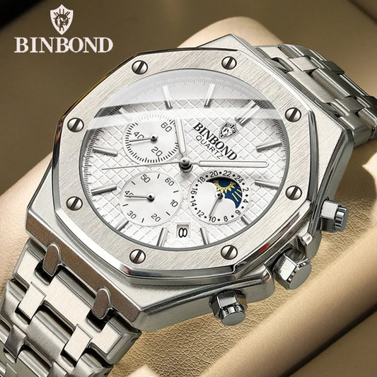 BINBOND Royal Chronograph Steel™