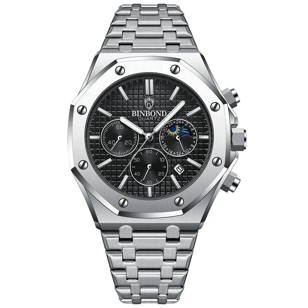 BINBOND Royal Chronograph Steel™